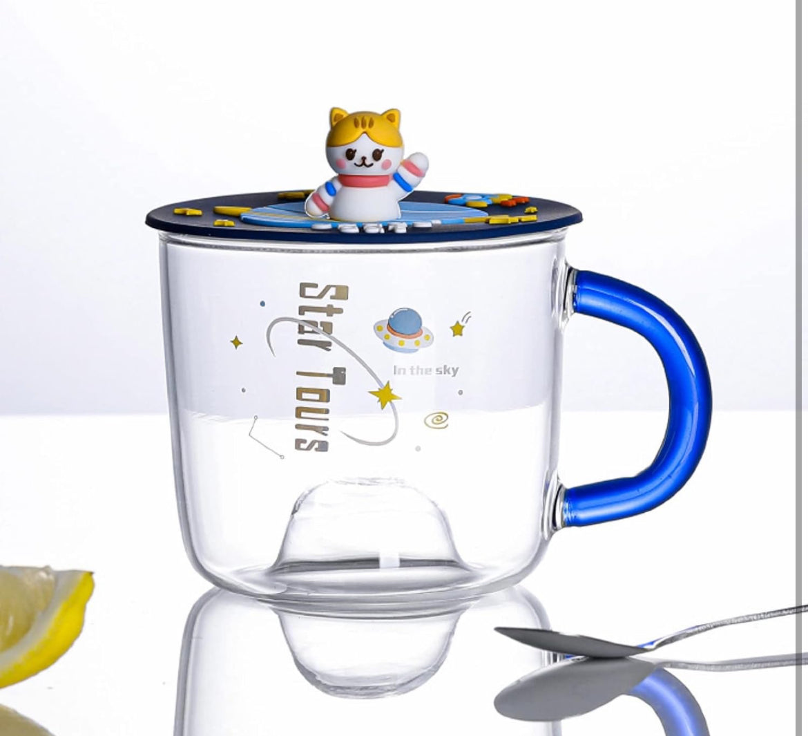 Taza de Vidrio
Astronauta Kawaii en el espacio