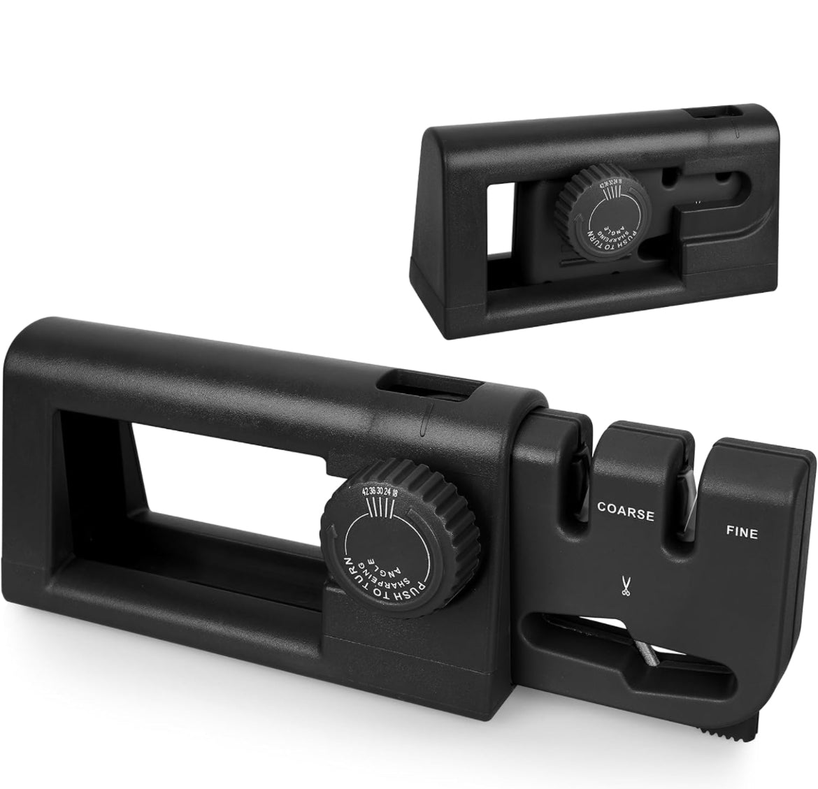 Afilador de cuchillos, 5 ángulos ajustables para cocina, afilador de cuchillos portátil de mano para hogar y exteriores