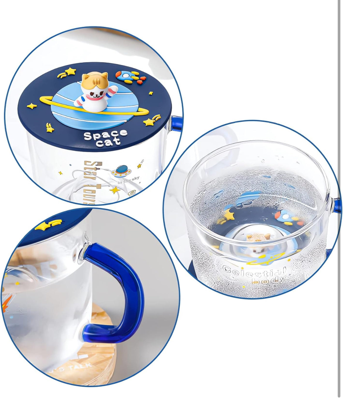 Taza de Vidrio
Astronauta Kawaii en el espacio