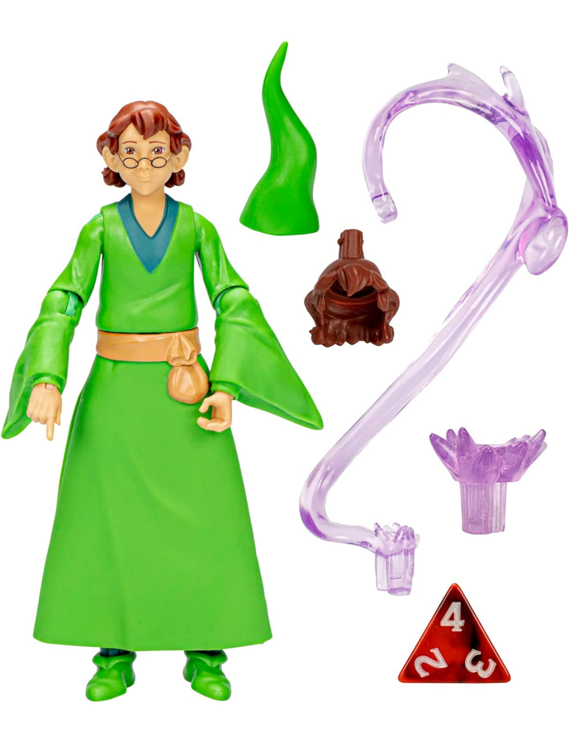 Dungeons & Dragons Cartoon Classics - Figura de acción Presto a escala de 6 pulgadas, dibujos animados de los años 80, incluye d4 del exclusivo juego de dados D&D