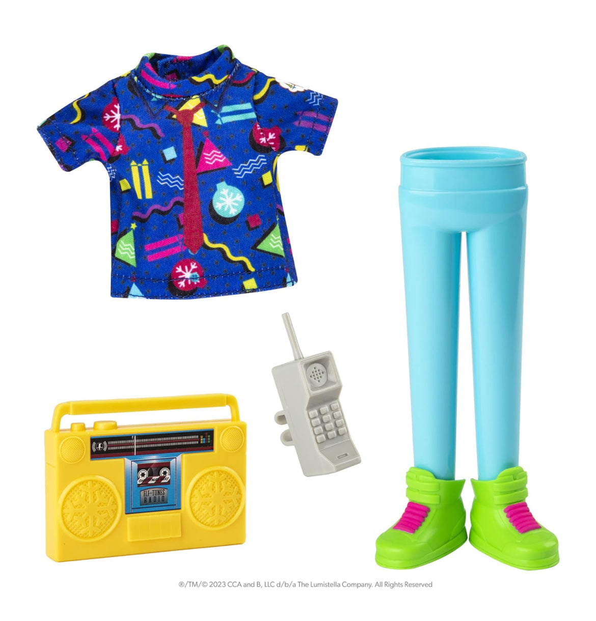 The Elf on the Shelf MagiFreez® Retro Rad 80's Gear- ¡Ayuda a tu elfo Scout a ser el más raddest en The Block!