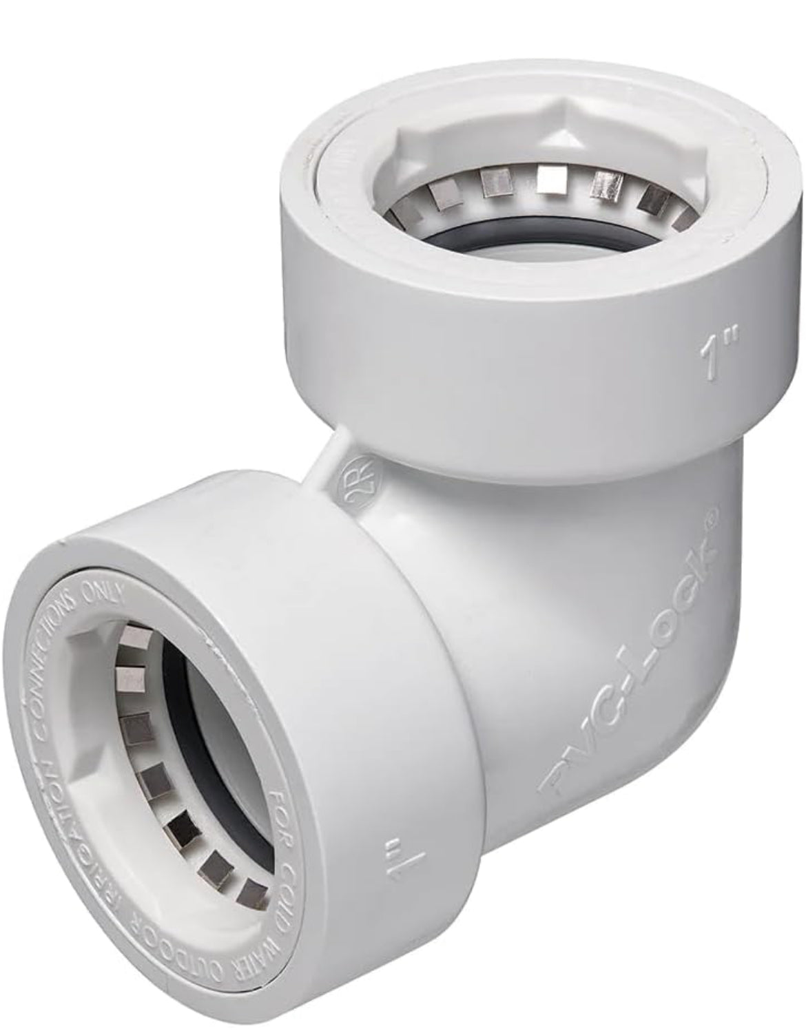 Codo PVC-Lock 90 grados 1" x 1" 38673- Orbit 38673 - 1" PVC-Lock Elbow