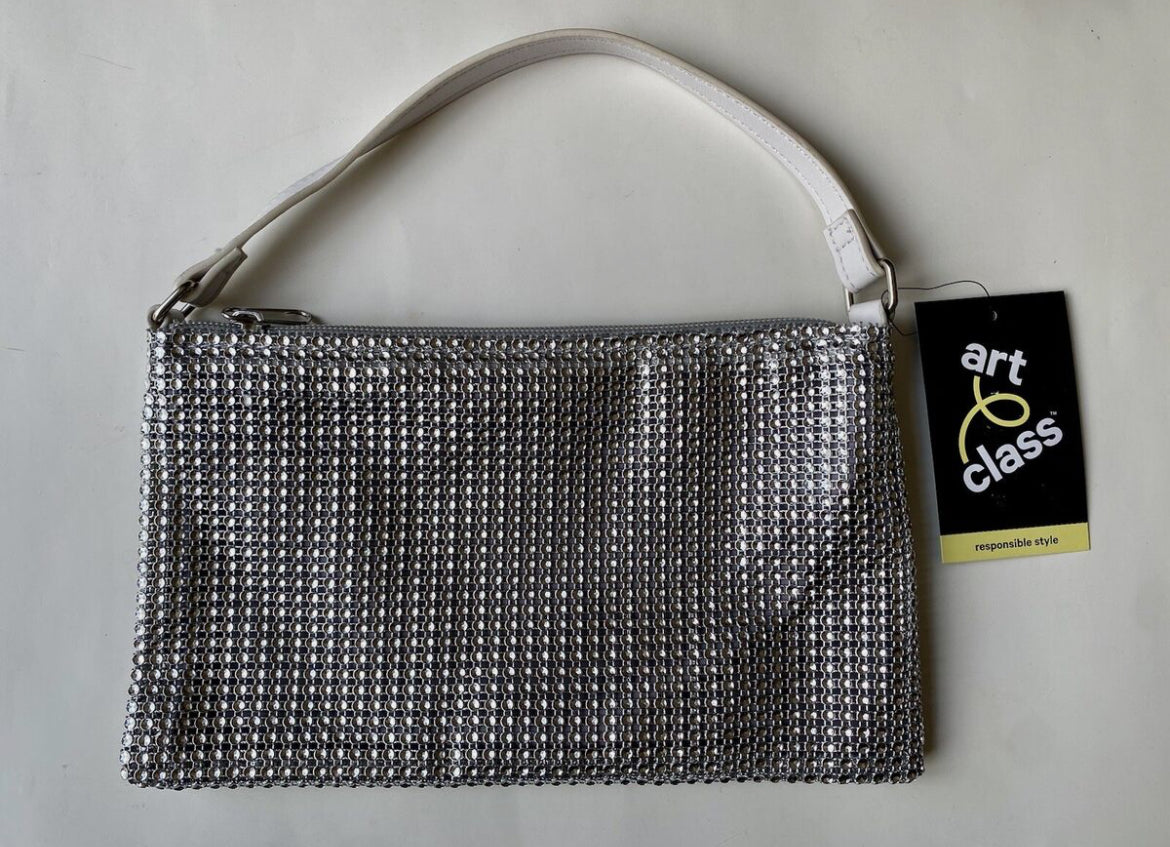 Cartera de mano Art Class plateada  para niñas