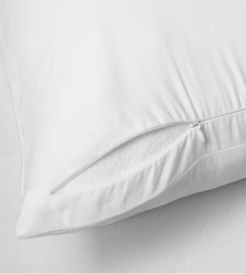 Funda de almohada de lino para el cuerpo - Casaluna™ - blanca