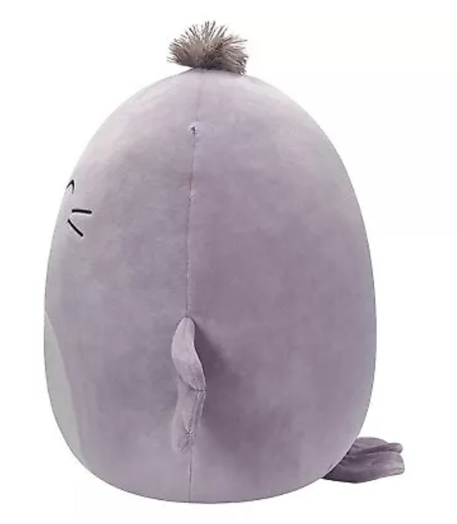 Squishmallows 16" Kwame el juguete de peluche de morsa gris