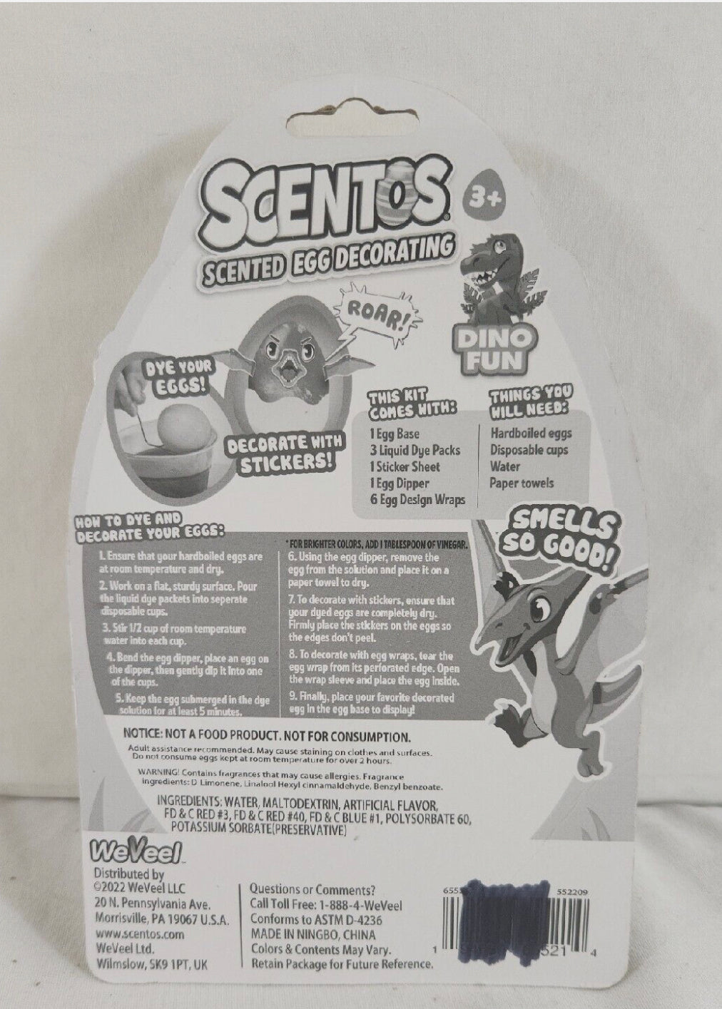 Kit de decoración de huevos de Pascua Scentos perfumado - grupo de edad 3+ - niños y niñas