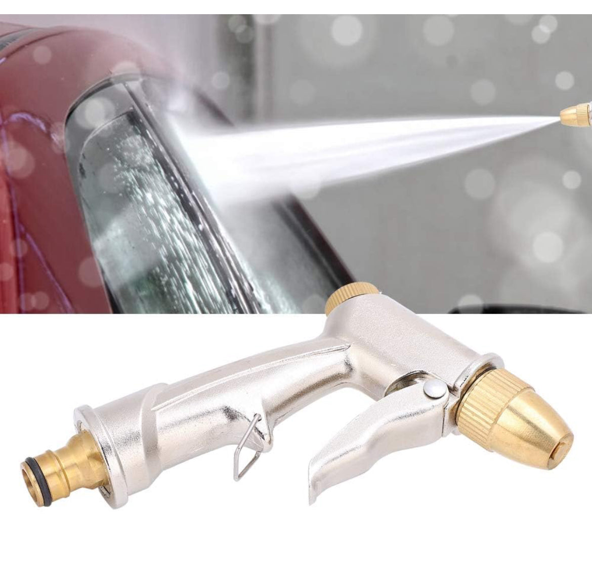 Pistola de lavado a presión Puras Limpiador de superficies de latón Metal Herramientas de limpieza por pulverización para el hogar