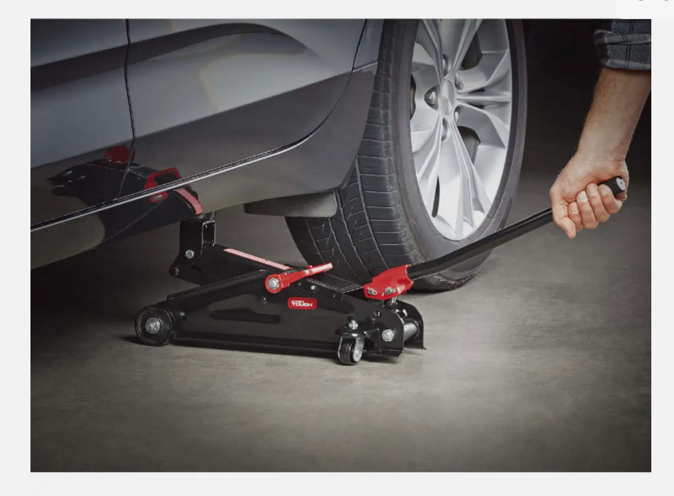 Lagarto- Jack de carro Hyper Tough 2 toneladas rojo/negro