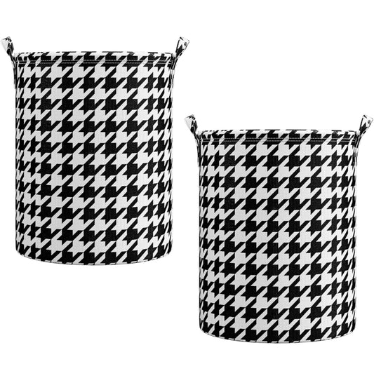 Cesta de lavandería de 2 piezas, cesta de almacenamiento de juguetes plegable pequeña, cesta de lavandería impermeable con asas, cesta de almacenamiento multiusos para juguetes, manta de ropa en la sala de estar del dormitorio