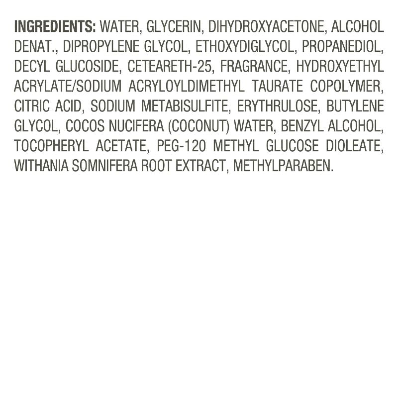 SOL by Jergens Mousse de agua mediana, autocurnido, espuma de agua de bronceado con coco, fórmula sin colorantes 5 fl oz