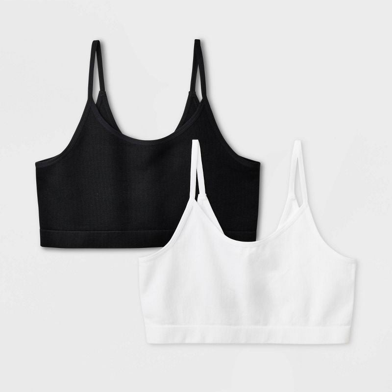 Sujetador Cami sin costuras de 2 piezas para niñas - art class™ Talla M(8)