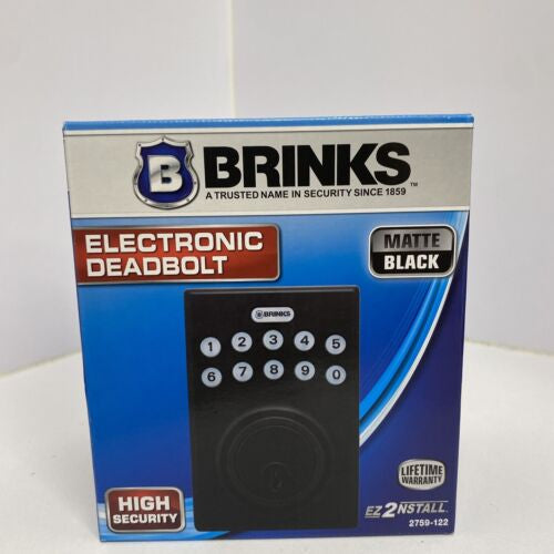 Cerrojo electrónico de bronce toscano con llave Brinks