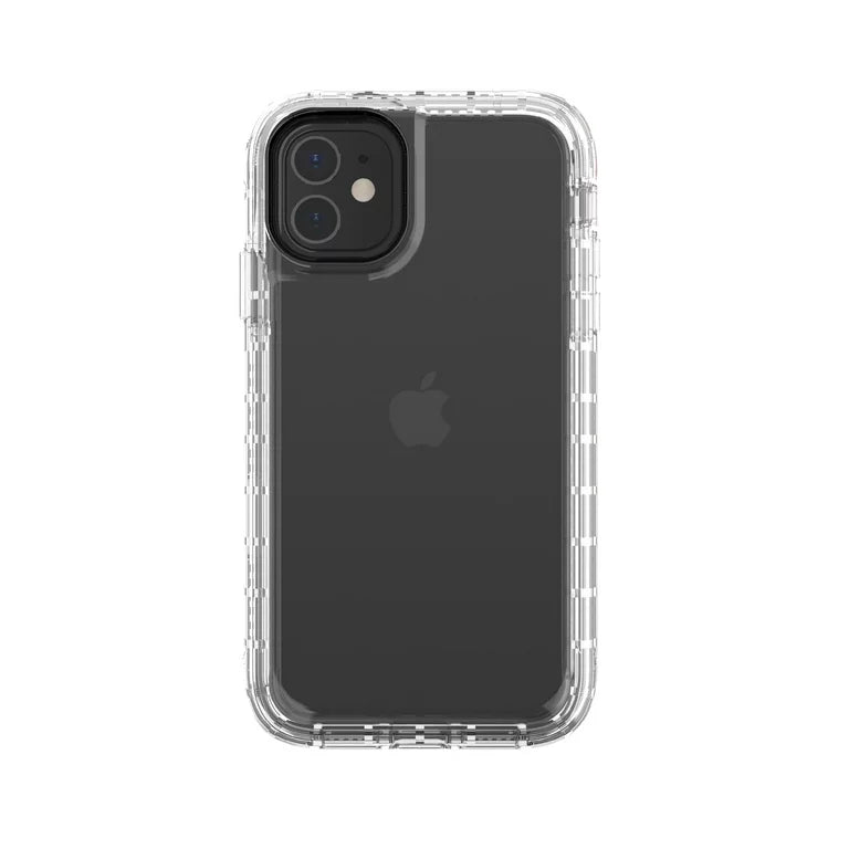 Onn. Funda de teléfono resistente con funda para iPhone 11 / iPhone XR - Transparente