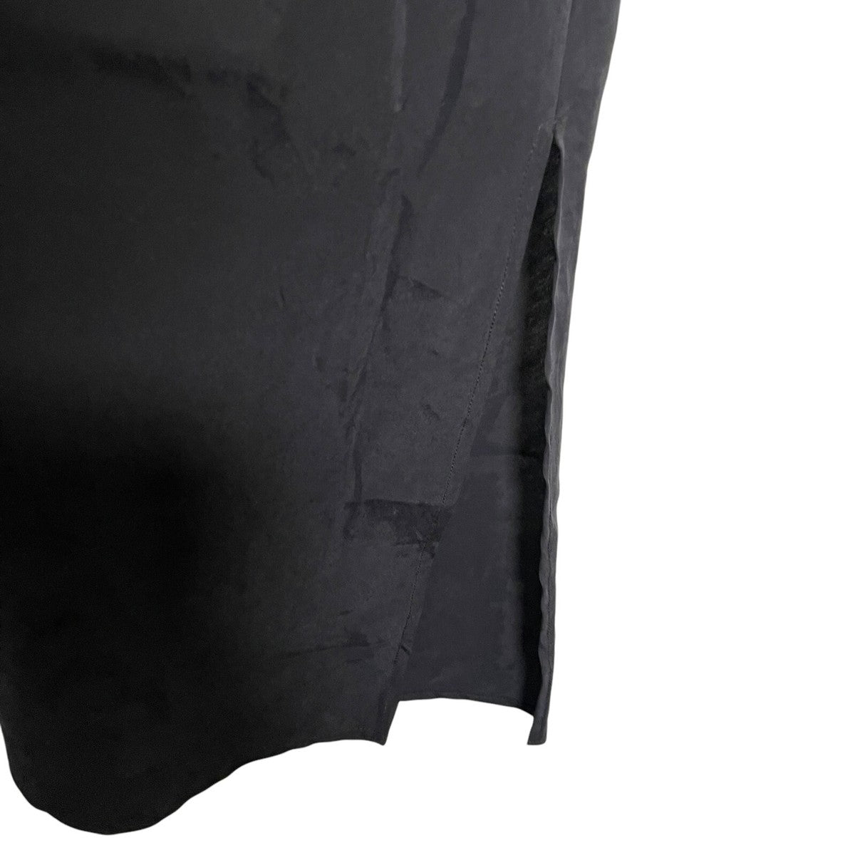 Vestido de hilo universal para mujer, mediano negro con abertura, cambio, sin mangas talla M