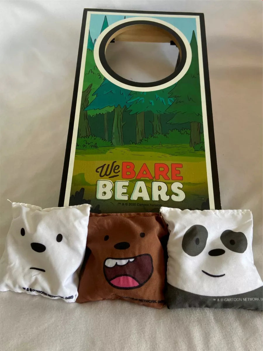 We Bare Bears Mini Escritorio Cornhole Juego Beanbag Lanzar Caja de Botín Exclusivo