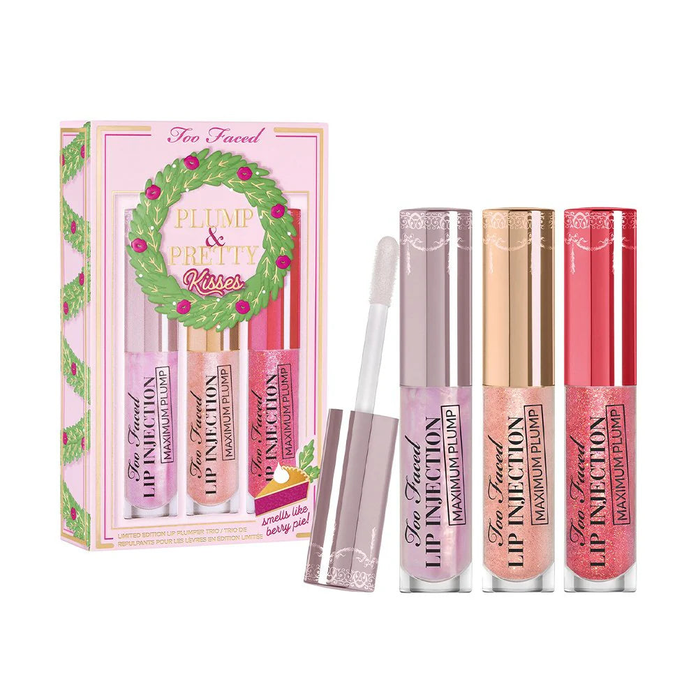 Too Faced regordete y bonitos besos tamaño viaje inyección de labios