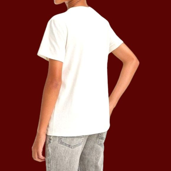 Cat & Jack - Camiseta gráfica de manga corta para niño - Beige - Talla XL (14)