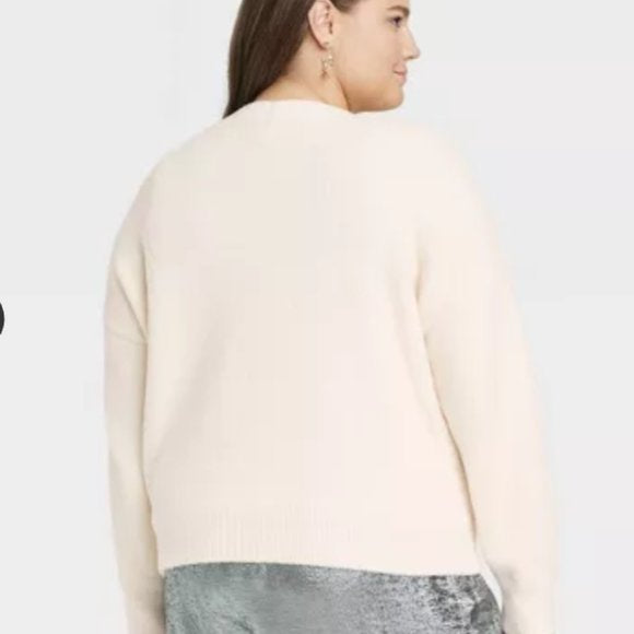 Cárdigan color crema para mujer - A New Day - talla 1X