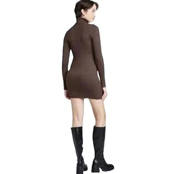 Wild Fable Mini vestido de suéter bodycon de manga larga para mujer - talla XS