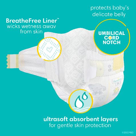 Pañales activos para bebés Pampers Swaddlers - N - 84 pcs