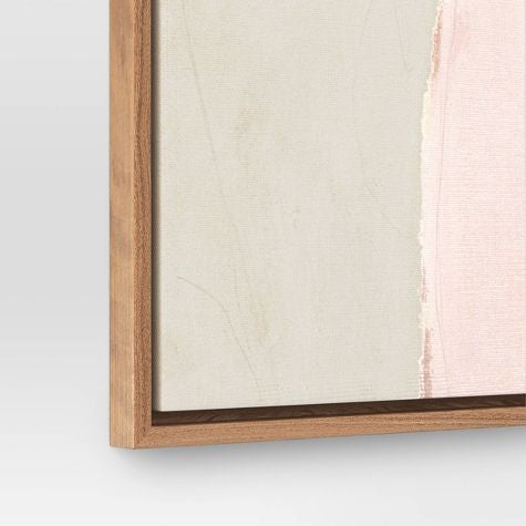 Lienzos enmarcados abstractos de tierra de 24" x 30" marrón - Threshold ™ (Juego de 2)