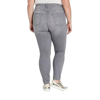 Universal Thread Jeans pitillo de talle alto para mujer Gris Claro - talla 12 short - skinny
