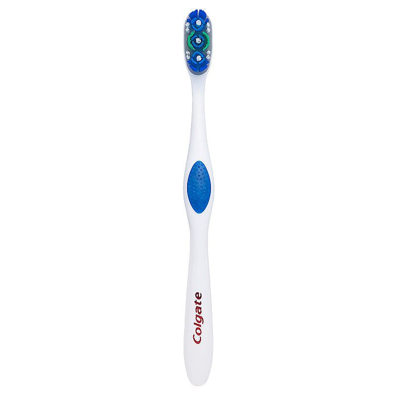 Cepillo de dientes manual Colgate 360 con limpiador de lengua y mejillas - Cerdas suaves - 4pcs
