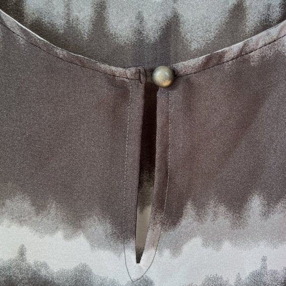 Blusa transparente Converse One Star para mujer, talla M, negro, tie Dye, rayas, punk grunge