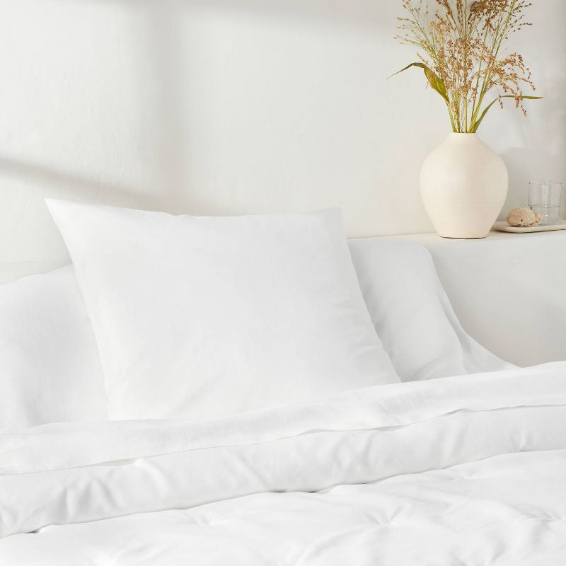Lyocell Cotton Blend Comforter Sham - Casaluna™ Dimensiones (en general): 26 pulgadas (L), 26 pulgadas (W)
