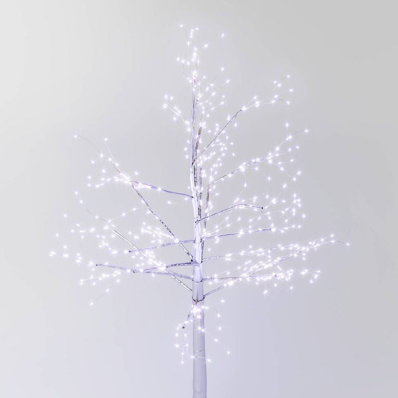 72" LED Silver Twig Tree Christmas Novelty Sculpture Light Pure White - Wondershop™