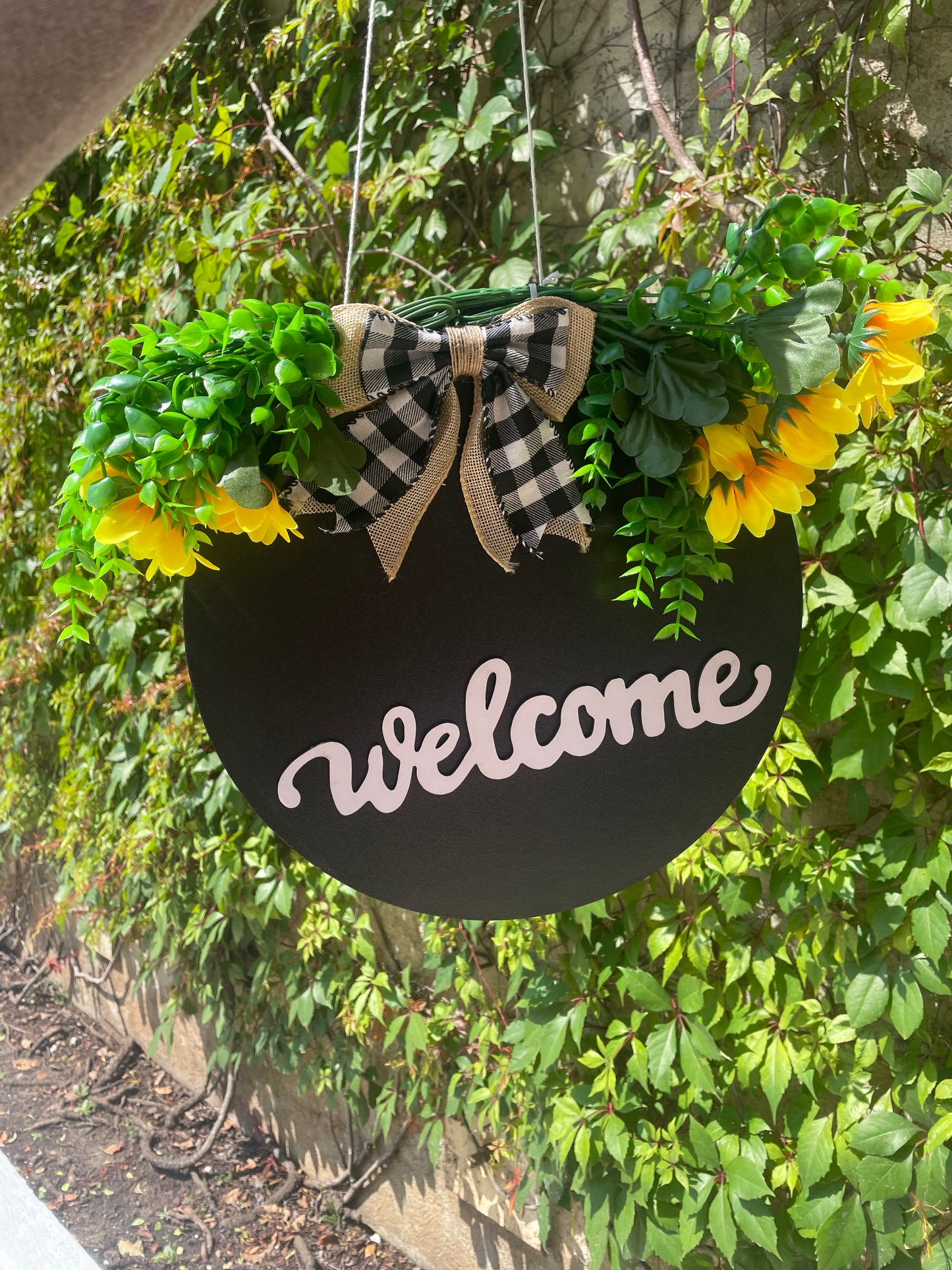 Letrero “welcome”