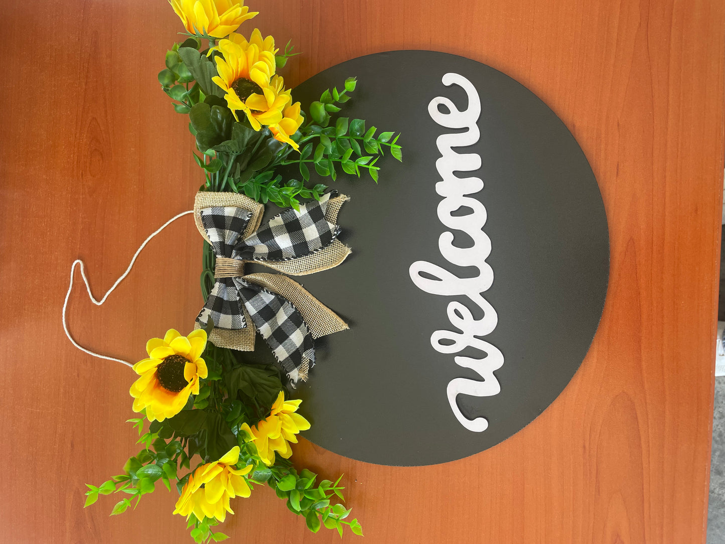 Letrero “welcome”