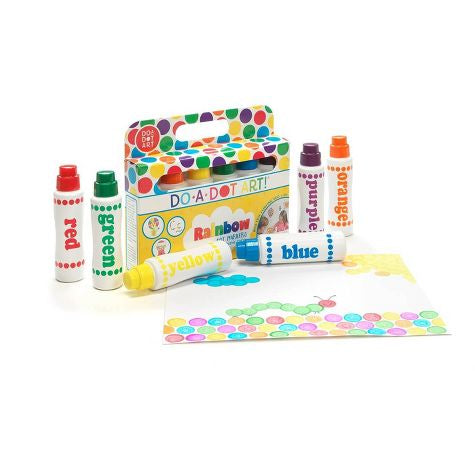 Marcadores de punto de arco iris lavables de 6 quilates - Do-A-Dot Art