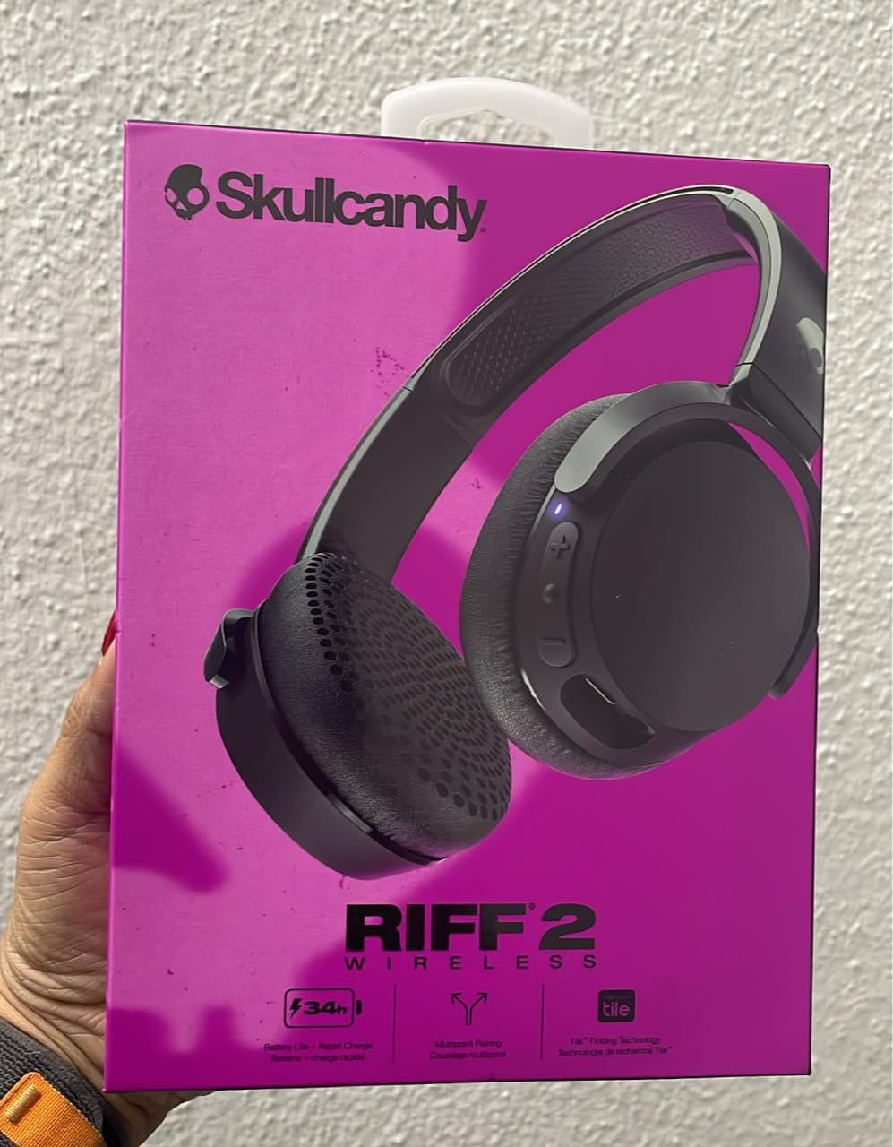 Skullcandy Riff 2 Bluetooth Wireless Headphones - Black