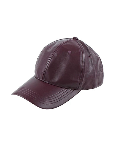 A new day - Berry Purple gorra imitación de cuero