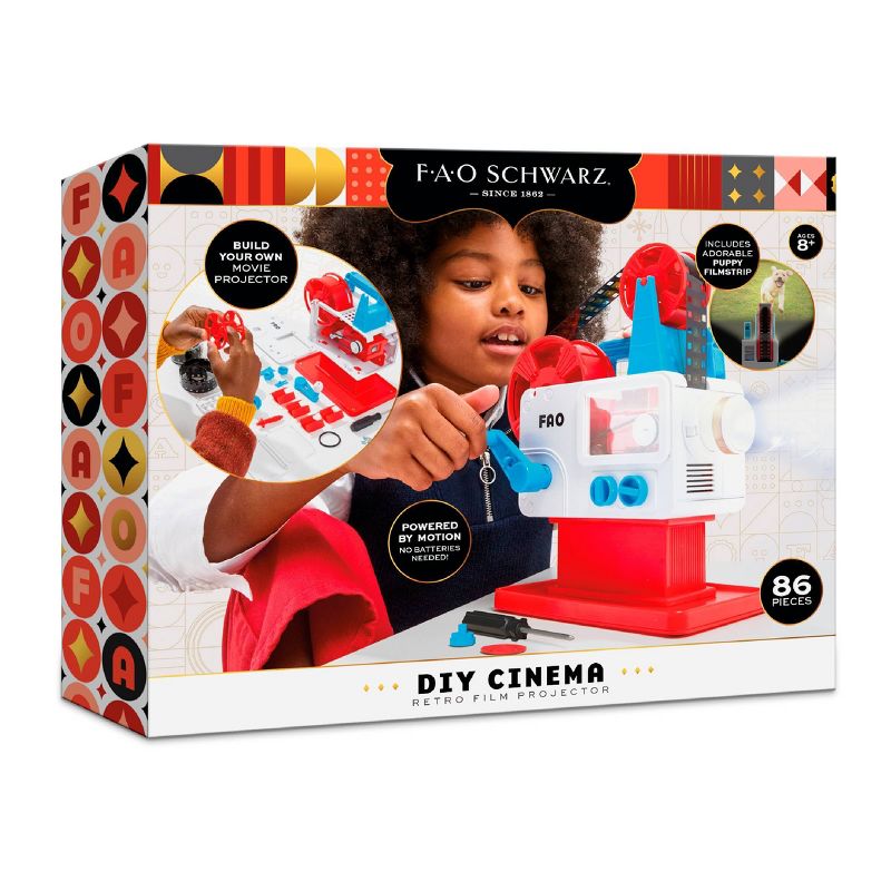Proyector de película retro de cine DIY de la FAO Schwarz