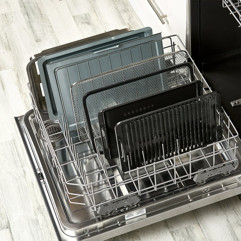 Emeril Lagasse Power Grill 360 Plus, parrilla eléctrica de interior 6 en 1 y horno tostador de freidora de aire con tecnología sin humo, capacidad de tamaño familiar XL