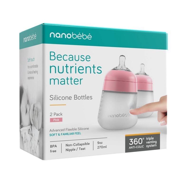 Pachas de silicona nanobebe - 9 oz