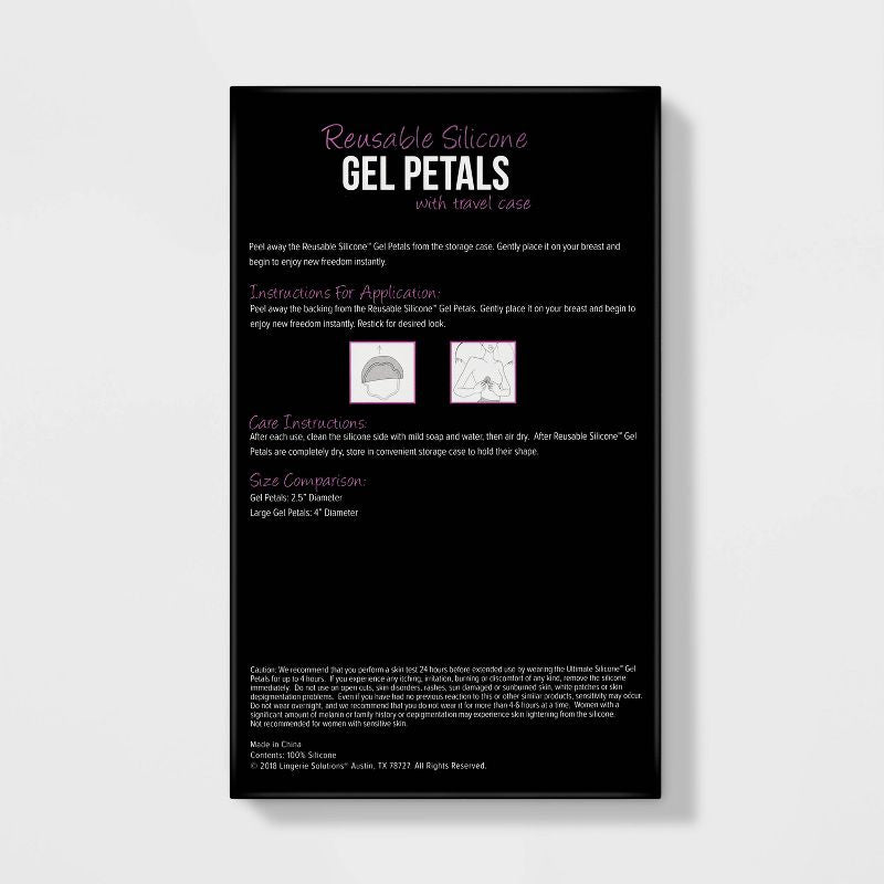 Formas de moda Pétalos de gel de silicona reutilizables para mujer - Talla única para la mayoría