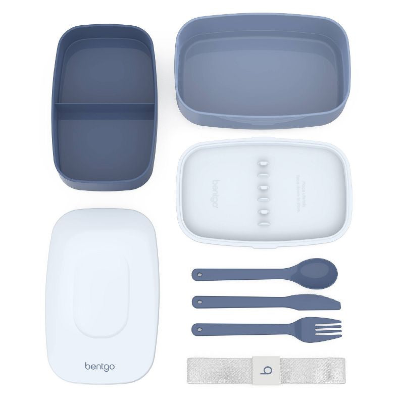 Contenedor de lonchera apilable todo en uno Bentgo Classic con cubiertos incorporados