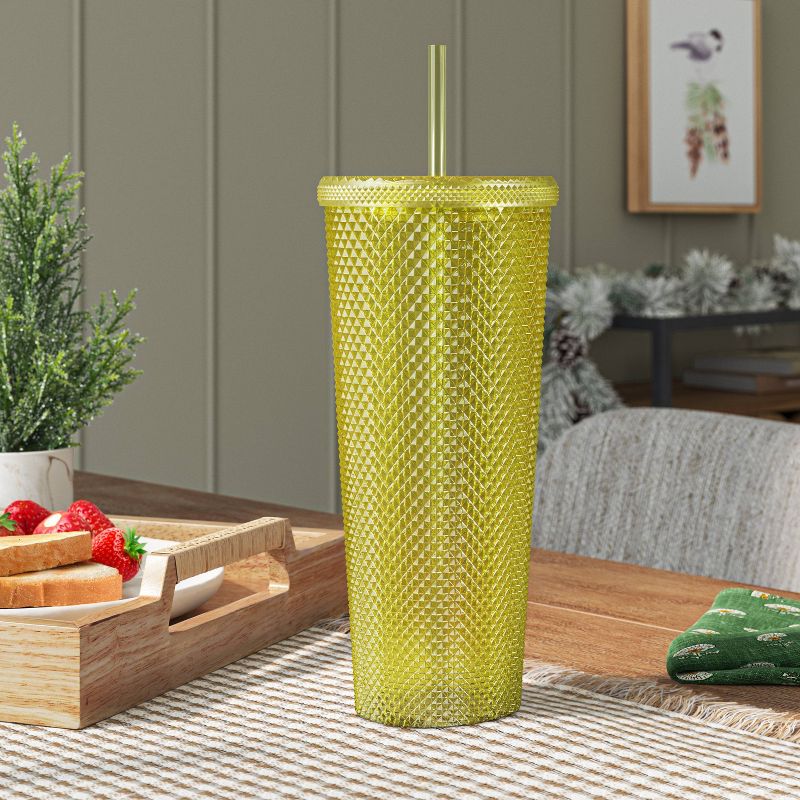 Vaso de plástico de 24 oz con pajilla - Opalhouse™