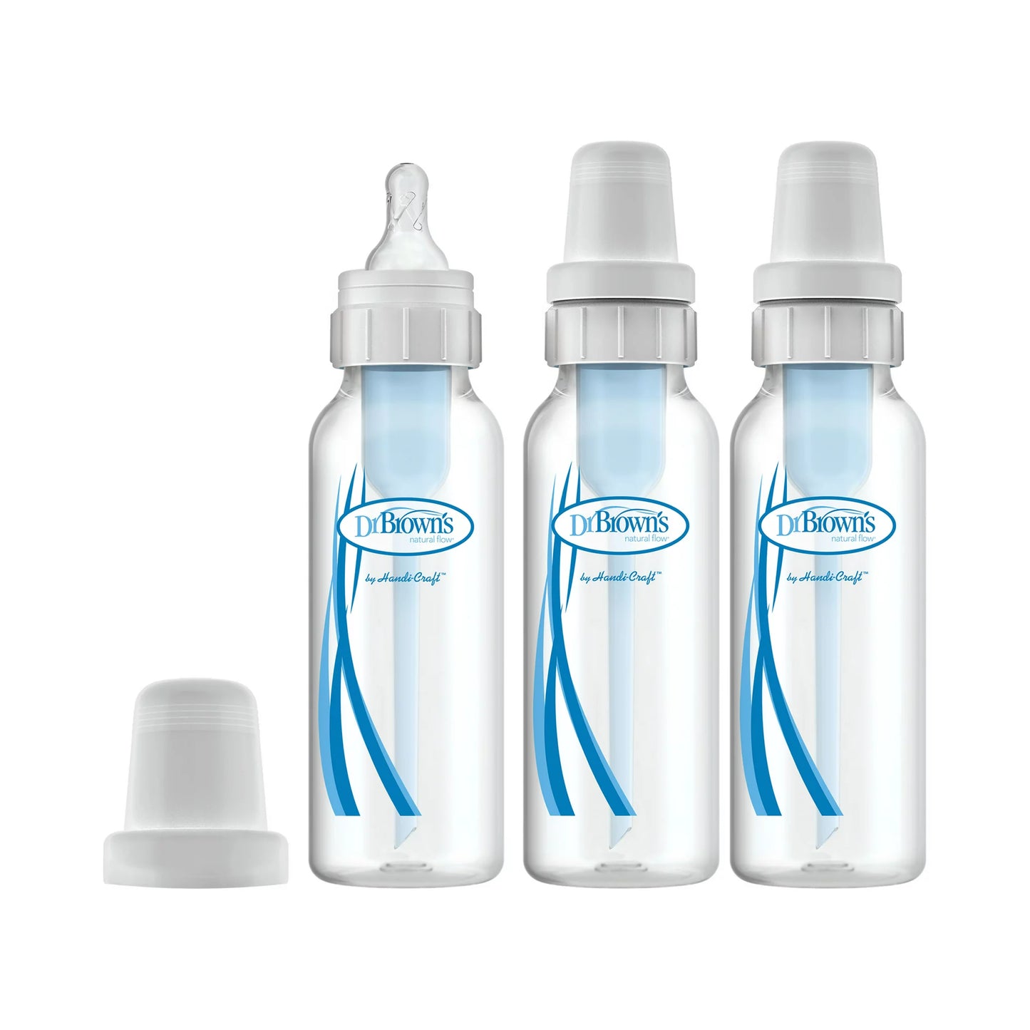 Biberones anticólicos Dr. Brown's Natural Flow - 8 oz - Paquete de 3