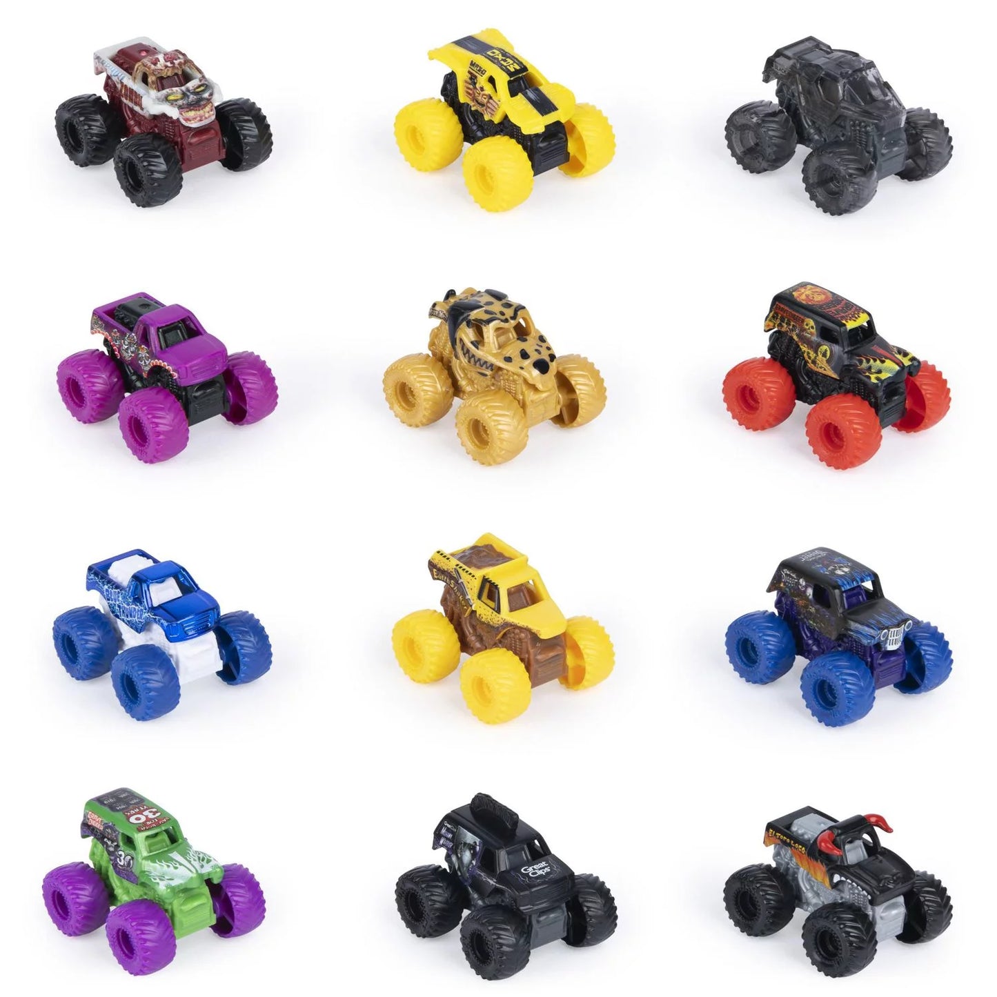 Monster Jam, Mini Mystery Collectorable Monster Truck oficial (los estilos pueden variar), escala 1:87