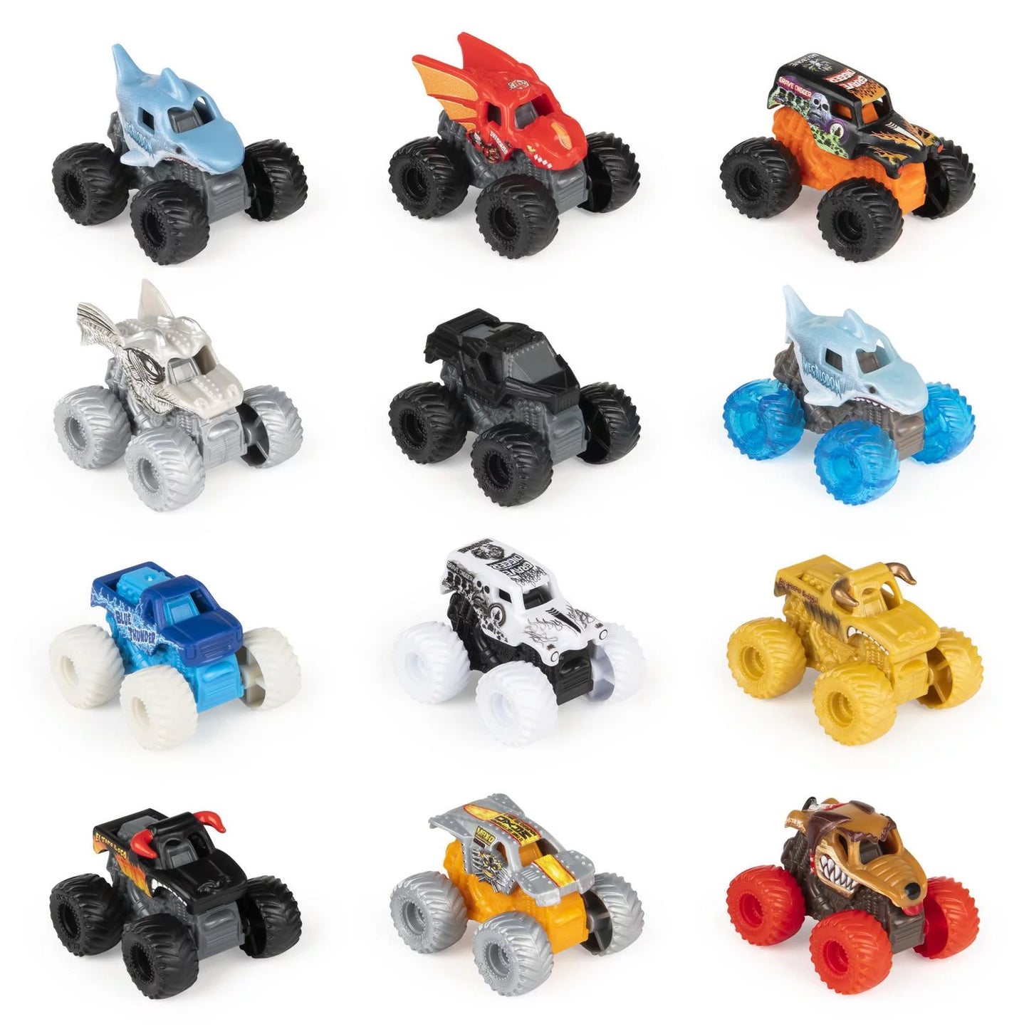 Monster Jam, Mini Mystery Collectorable Monster Truck oficial (los estilos pueden variar), escala 1:87