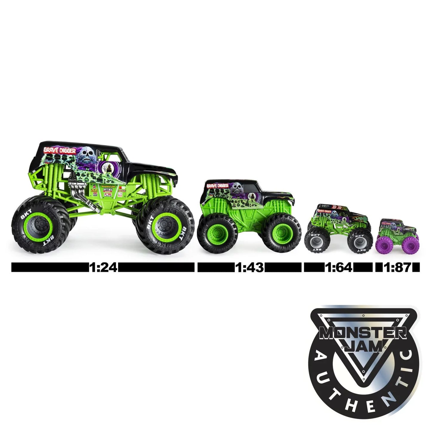 Monster Jam, Mini Mystery Collectorable Monster Truck oficial (los estilos pueden variar), escala 1:87