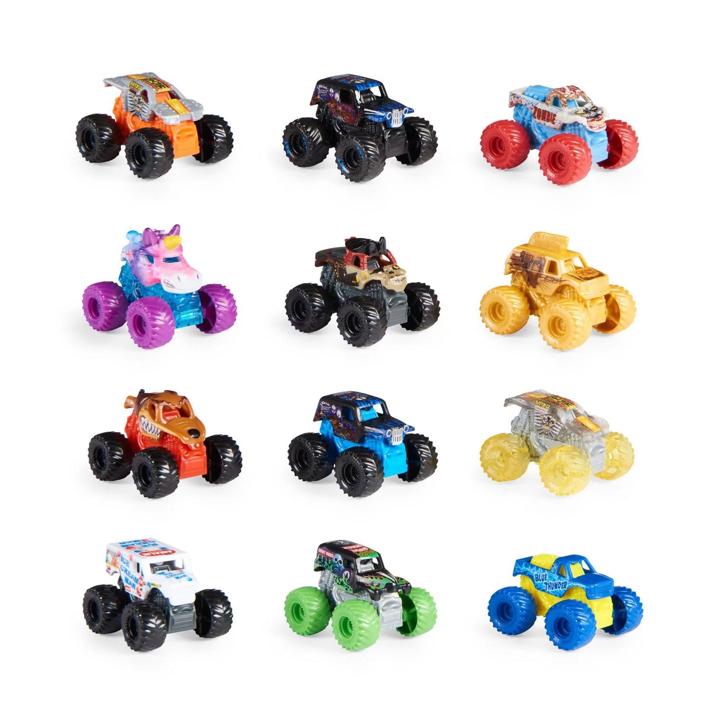 Monster Jam, Mini Mystery Collectorable Monster Truck oficial (los estilos pueden variar), escala 1:87