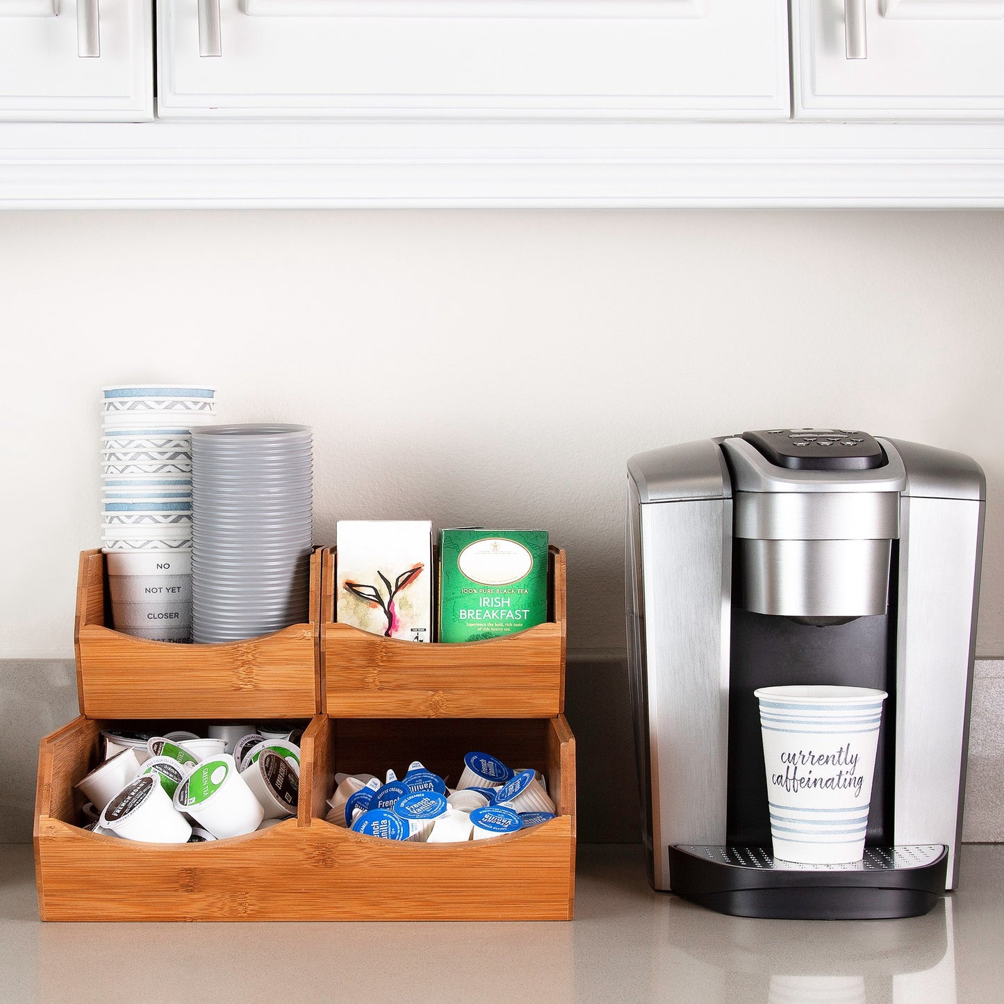Bamboo Bin Organizer Set