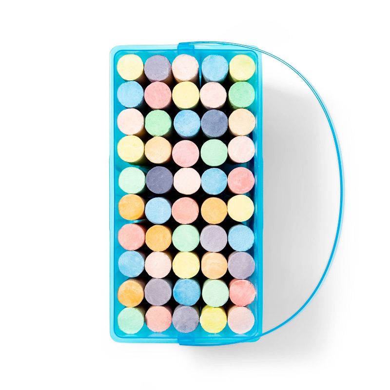 Juego de tiza de acera de 50 piezas con caja azul - Mondo Llama™