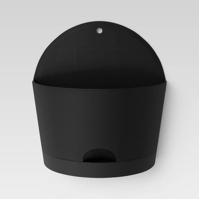2 piezas de macetas de pared de riego automático de medio círculo para exteriores de 8"x4.75" - Room Essentials™
