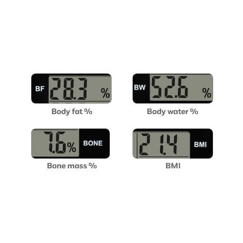 Escala de análisis corporal clara con acentos negros - Weight Watchers- conair